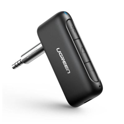 Ugreen Bluetooth 5.0 Audioadapter - 3,5-mm-Miniklinkenstecker für Auto (Schwarz)
