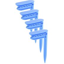 Wäscheklammern, Clips, Strandtuch- und Deckenhalter, 4 Stück, blau