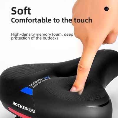 2. Rockbros AQ-6090B Fahrradsattel – Schwarz und Blau