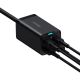7. Baseus GaN3 Pro schnelles universelles GaN-Ladegerät 2 x USB Typ C / 2x USB 100W PD3.0, QC4.0+, AFC schwarz (CCGP000101)