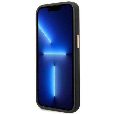 5. Guess GUHCP14MHG4SHK iPhone 14 Plus 6,7 "schwarz / schwarze Hartschale 4G Vintage Gold Logo