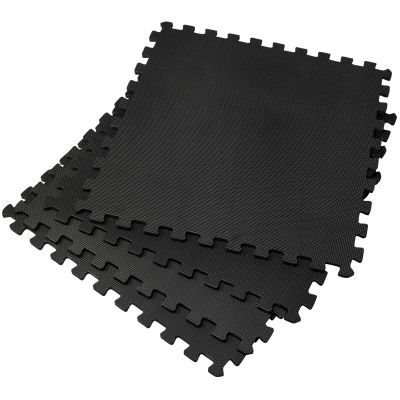 12. VIRTUFIT FITNESS-PUZZLEMATTE 120X120 CM SCHWARZ