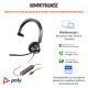 8. Poly Blackwire 3310 Mono Microsoft Teams USB-C Headset