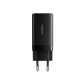 4. Joyroom JR-TG10 65W GaN 2x USB-C + USB-A Wandladegerät mit 100W USB-C - USB-C 1,2m Kabel - schwarz