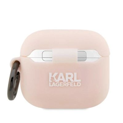 2. Karl Lagerfeld KLA3RUNCHP AirPods 3 Cover Pink/Pink Silikon Choupette Head 3D