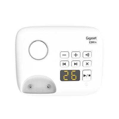 4. Gigaset E390A DECT-Telefon, Anrufername und -identifizierung, Weiß