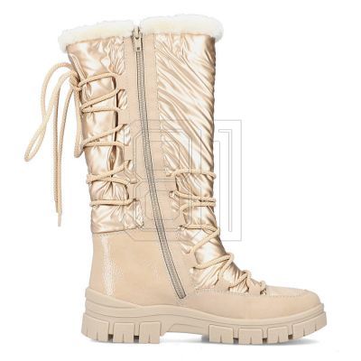 18. Rieker W RKR640 wasserdichte hohe Schneestiefel beige