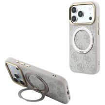Guess Ring Stand 360 4G Classic Logo MagSafe Hülle für iPhone 17 Pro Max / 18 Pro Max - Pink