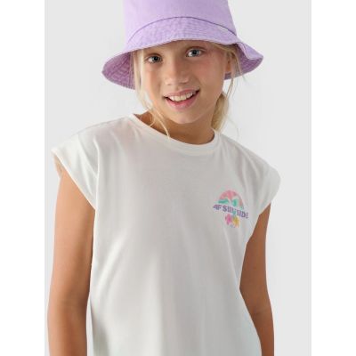 4. Bedrucktes Mädchen-Top 4F 4FJRSS24TTSHF2052-11S