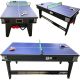 20. 4-IN-1 MULTIGAMING-TISCH: BILLARD-TISCH, TENNISANSCHLUSS, ESSTISCH 189 x 94,1 x 81,3 cm ENERO