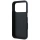 7. Guess Grained & Big Resin Logo Case für iPhone 18 Pro Max / 17 Pro Max - Blau