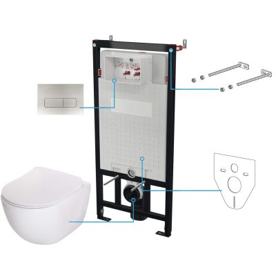 6-in-1 Unterputz-WC-Set