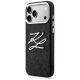 2. Karl Lagerfeld IML Glitter KL Diamond Logo Hülle für iPhone 17 Pro Max - Schwarz