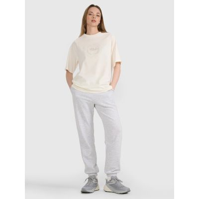 3. Oversize-T-Shirt für Damen mit Print, Größe 4F 4FRSS25TTSHF2791-11S