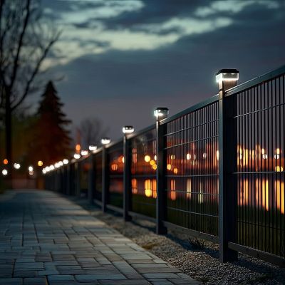 5. GREENBLUE LED-Solarleuchte für Pfosten. 100 x 100 mm, Umschlagform, 3200 K GB128 WW