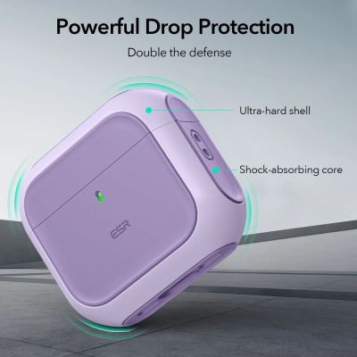4. ESR Orbit Halolock MagSafe Hülle für Apple AirPods 4 – Lila