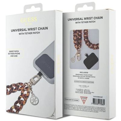 2. Guess GUOUCBMC4MT Universal Big Hand Strap Acetat Acryl 4G Charm Case