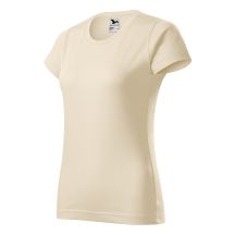 Basic-T-Shirt für Damen (Mandel)