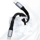 4. Dudao L10C USB-C – USB-C PD-Kabel 100 W 5 A 0,23 m – Schwarz