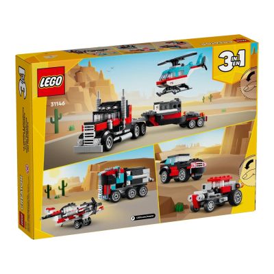 2. LEGO Creator 31146 Tieflader mit Hubschrauber