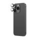 3. AmazingThing AR Aluminium 3-Linsen-Glas mit Kameralinsenrahmen für iPhone 16 Pro / 16 Pro Max - Schwarz