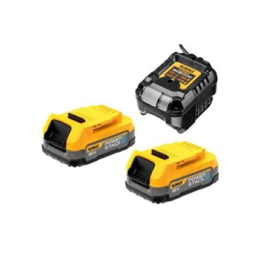 DEWALT AKKU 18V 1,7Ah POWERSTACK 2 Stück + LADEGERÄT DCB1102