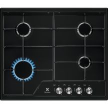ELECTROLUX EGS6424K Gaskochfeld, schwarz emailliert