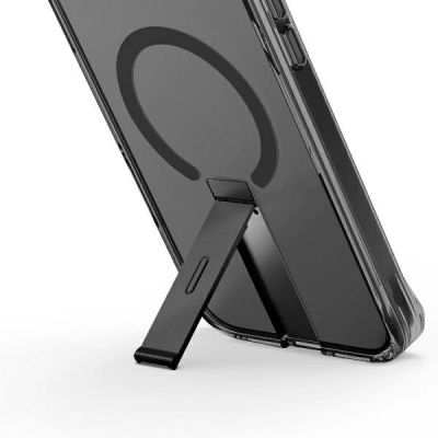 3. Uniq Eleva mit Vertica Stand Hülle für iPhone 16 Pro – Schwarz