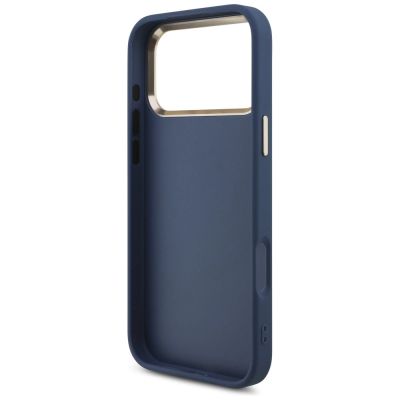 7. Guess 4G Big 4G Classic Logo Hülle für iPhone 18 Pro Max / 17 Pro Max – Blau und Gold