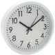 5. PP Wanduhr 20 cm Weiß
