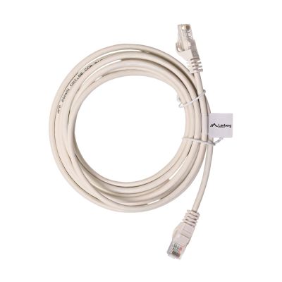 2. Patchkabel U/UTP Lanberg PCU5-10CC-0300-W (RJ45 - RJ45; 3m; UTP; Kat. 5e; weiß)