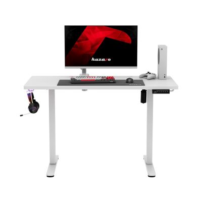 10. Huzaro Hero 8.1 Weißer Gaming-Schreibtisch