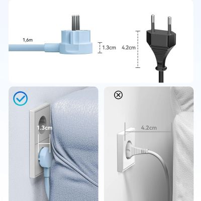7. Orico PDC25 25W 6-in-1 Steckdosenleiste (2x Netzanschluss + 2x USB-A + 2x USB-C) – Blau