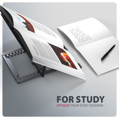 8. Axagon STND-LAG Laptop-Ständer, höhenverstellbar, faltbar, Aluminium Notebook- und Tablet-Ständer Grau 43,9 cm (17,3")