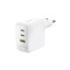 Baseus EnerFill FE22 70W Wandladegerät 2 x USB-C + USB-A - Weiß