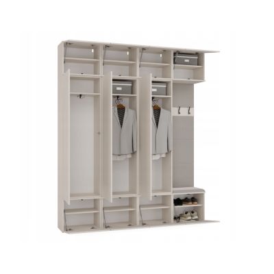 4. Kleiderschrank HAGA IV 3SZ1W Kaschmir