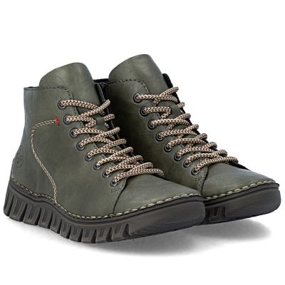 4. Damen-Ankle-Boots, grün, gefüttert, Rieker 57501-54