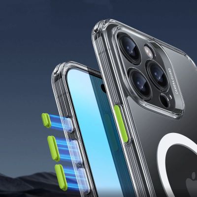 6. ESR Classic Pro Set Halolock MagSafe Hülle für iPhone 16 Pro Max – transparent