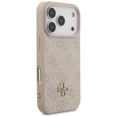 4. Guess 4G Small Classic Logo MagSafe Hülle für iPhone 18 Pro / 17 Pro – Pink