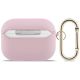 2. Guess AirPods Pro 3 Hülle mit klassischem Logo und natürlicher Maserung – Pink