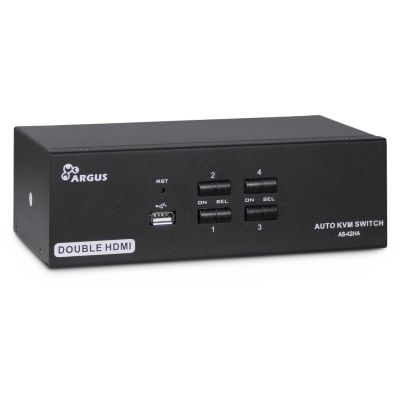 Inter-Tech AS-42HA HDMI KVM-Switch Schwarz