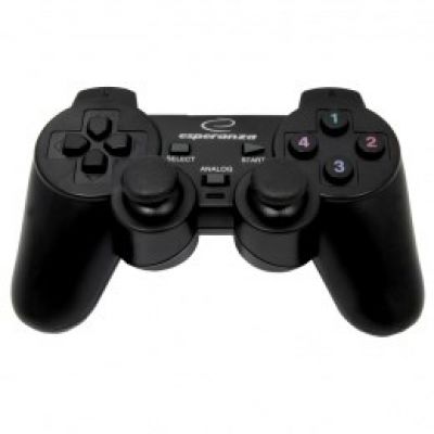 3. Esperanza EG106 Gamepad (PC, PS2, PS3; schwarz)