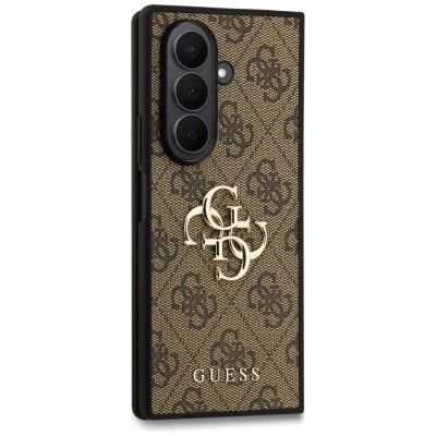 5. Guess Big 4G Logo Classic Logo Hülle für Samsung Galaxy Z Fold7 - Braun
