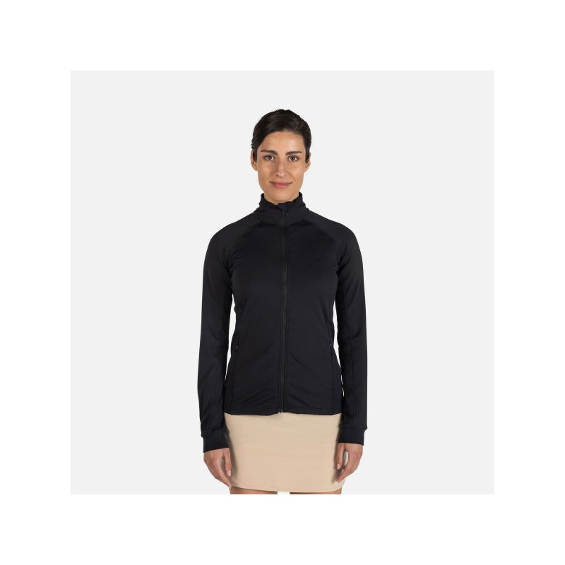 Damen-Midlayer ROSSIGNOL W Mid Layer Thin, schwarz