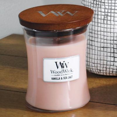 3. Mittlere Kerze VANILLE & MEERSALZ WOODWICK