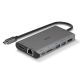 2. Lindy 43323 Dockingstation, kabelgebunden, USB 3.2 Gen 1 (3.1 Gen 1), Typ-C, Schwarz, Grau