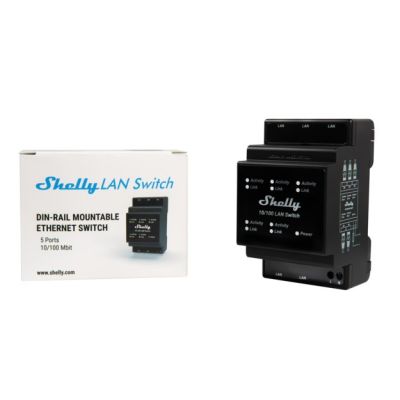 5. Shelly LAN-Switch – Steckdose – 5 Ports – 10/100 Mbit/s