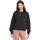 adidas Essentials Feelcozy Damen-Sweatshirt mit kleinem Logo, Schwarz, JC5932