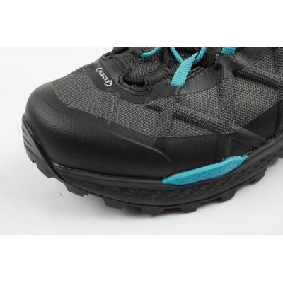 6. AKU Rocket Mid DFS GTX Damen-Wanderschuhe - Schwarz/Türkis