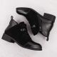 20. Damen-Wildleder-Stiefeletten, gefüttert, schwarz M.Daszyński MR2458-7